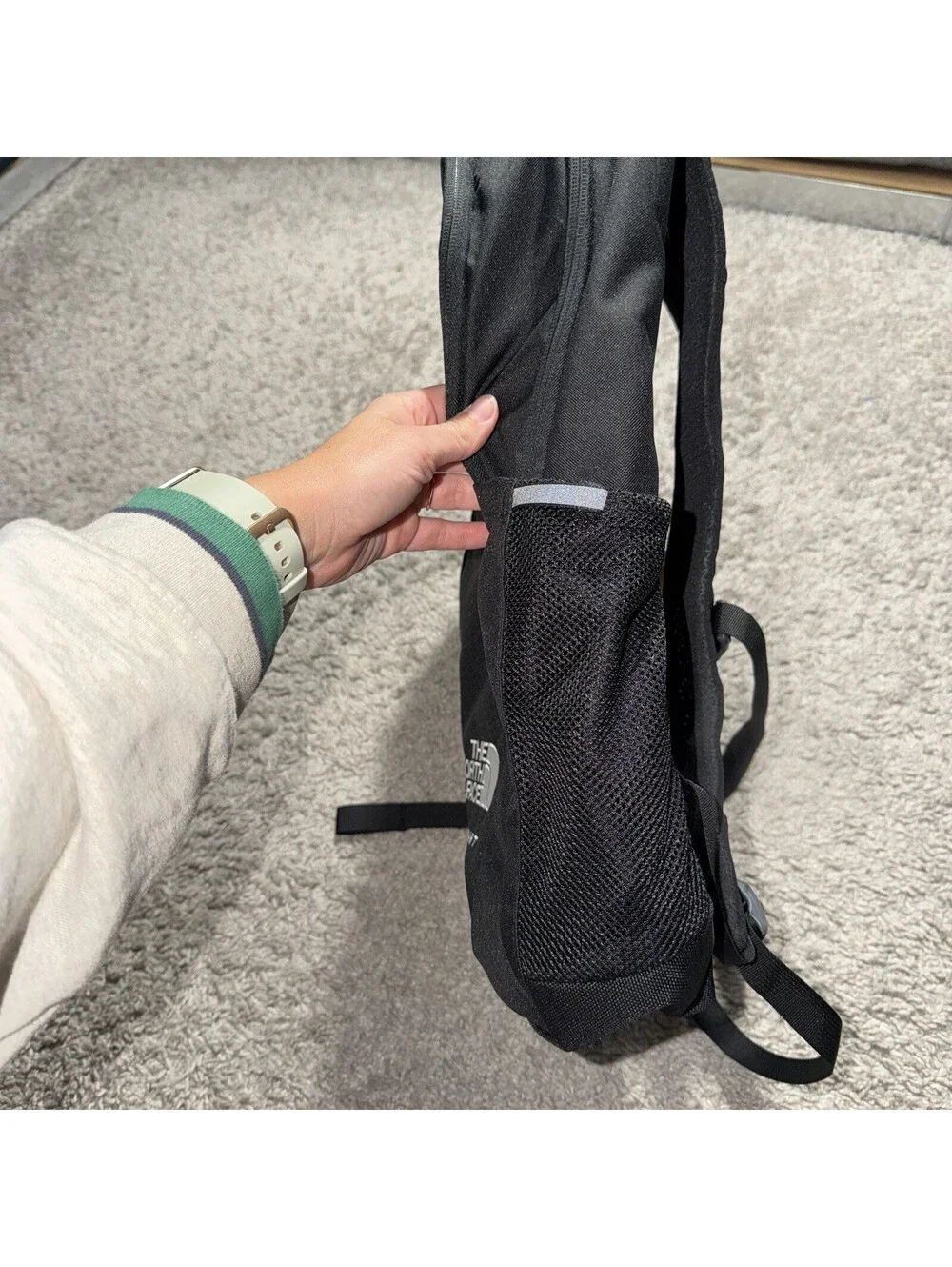 NWT The North Face Black Stalwart Backpack Company Logo NEW